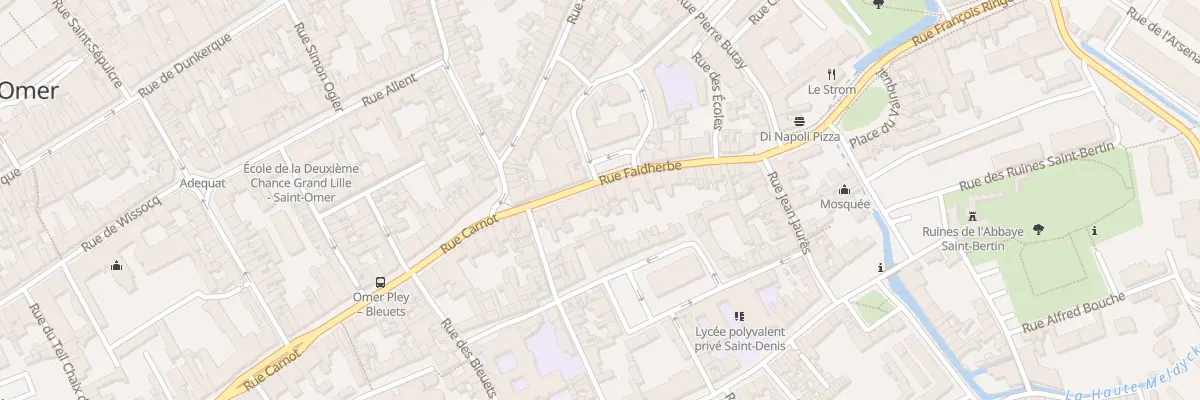 Plan du 9 Rue Faidherbe à Saint-Omer
