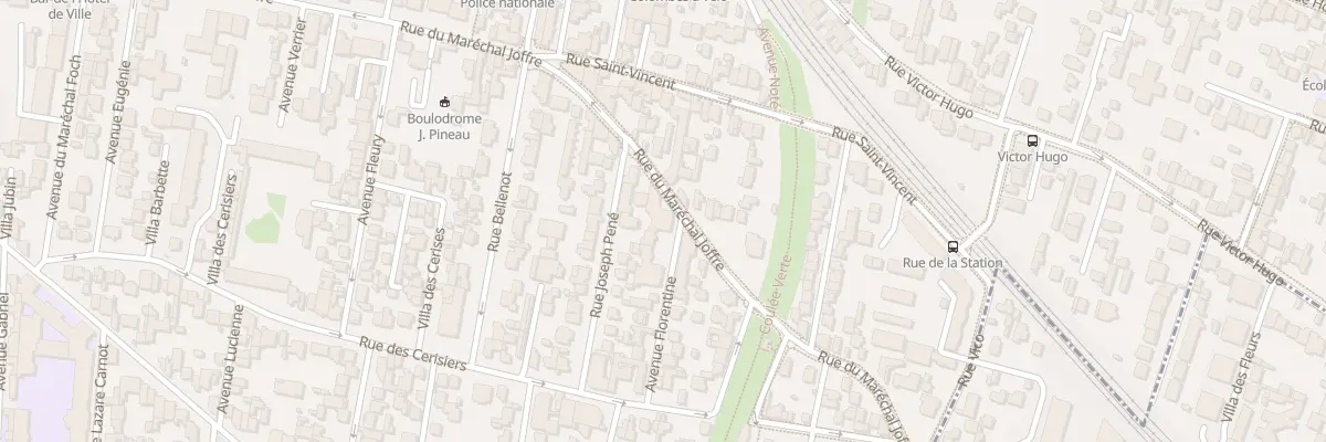Plan du 104 Rue du Maréchal Joffre à Colombes