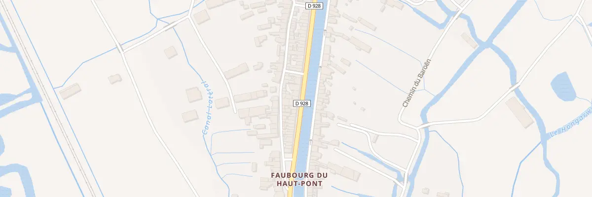 Plan du 96 Quai du Haut Pont à Saint-Omer