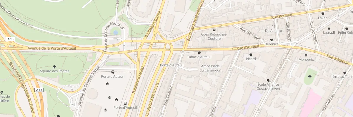 Plan du 144 Bd Exelmans à Paris 16e Arrondissement