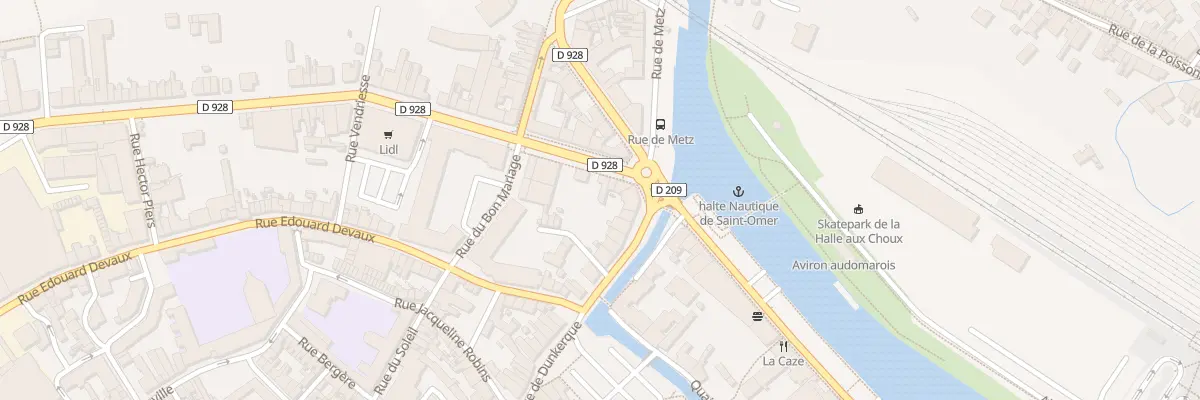 Plan du 75 Bd de Strasbourg à Saint-Omer