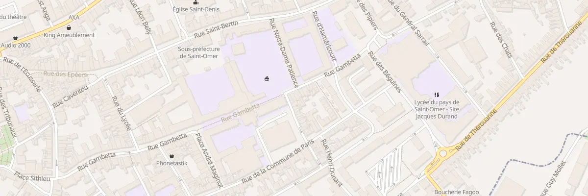 Plan du 61 Rue Gambetta à Saint-Omer