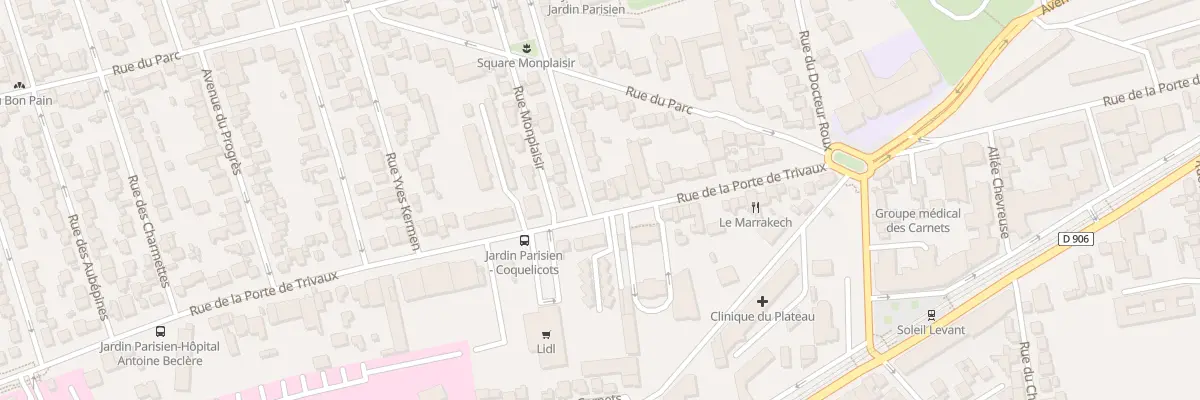 Plan du 2 Rue des Coquelicots à Clamart