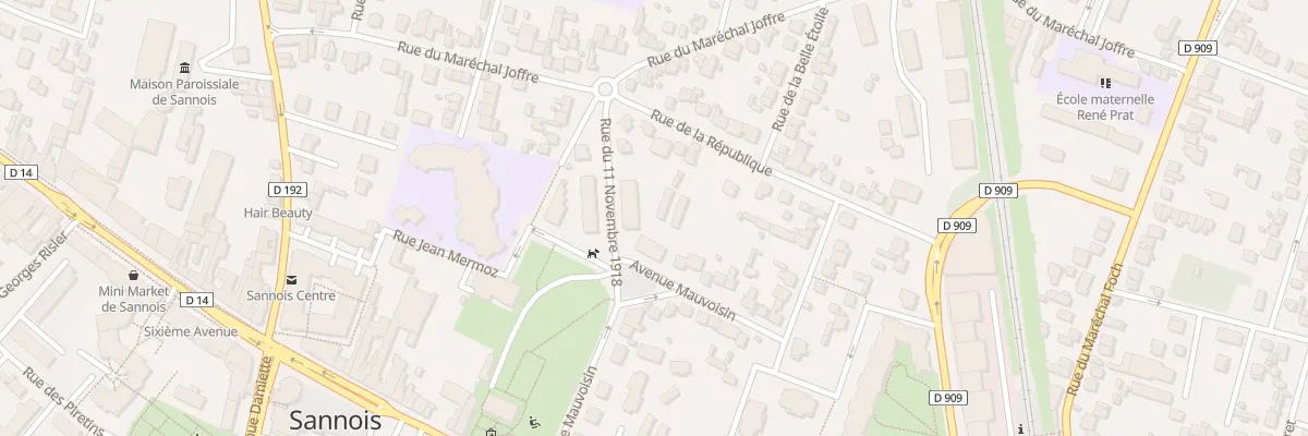 Plan du 1 Pl de Verdun à Sannois