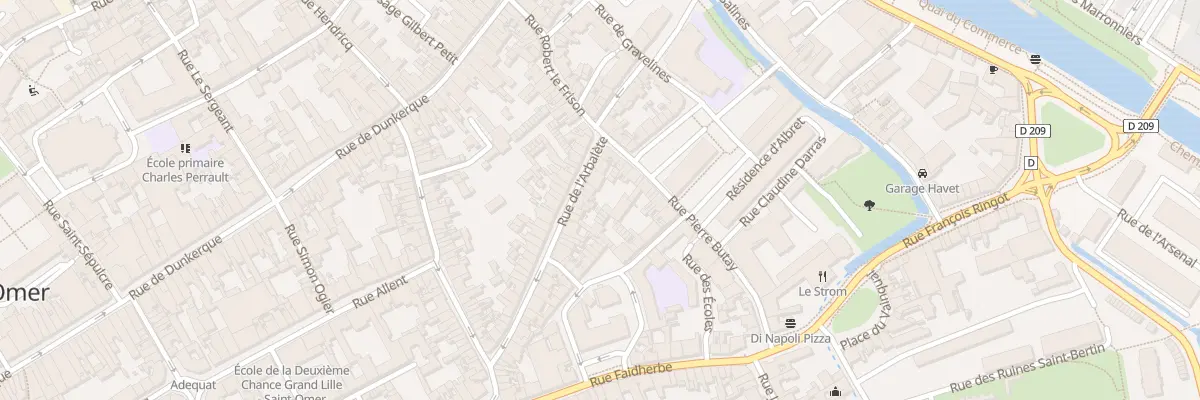 Plan du 41 Rue de l’Arbalète à Saint-Omer