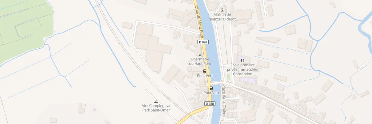 Plan du 19B Quai du Haut Pont à Saint-Omer
