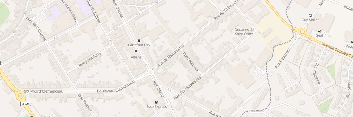 Plan du 17 Rue de Thérouanne à Saint-Omer