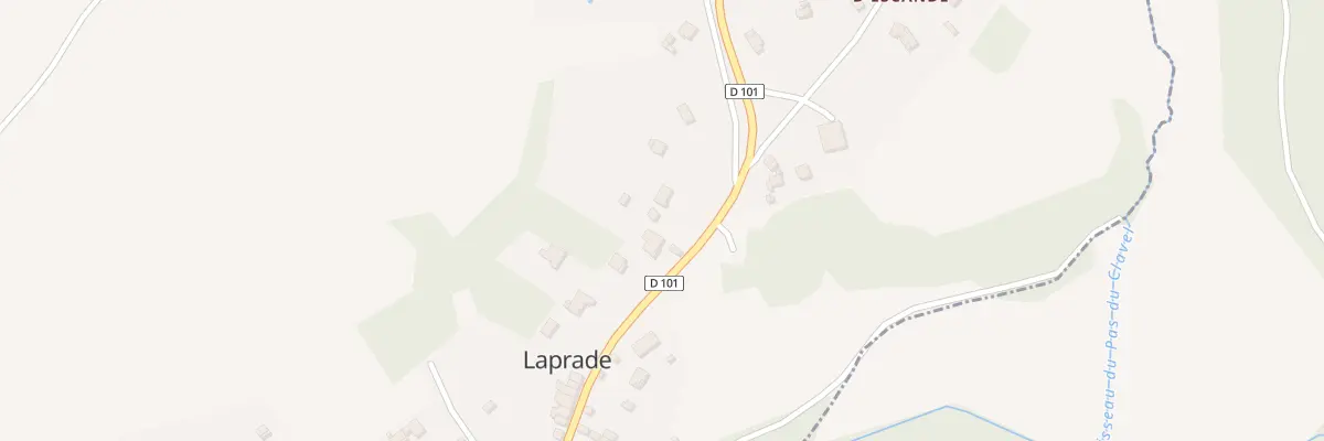 Plan du 48 Le Village à Laprade