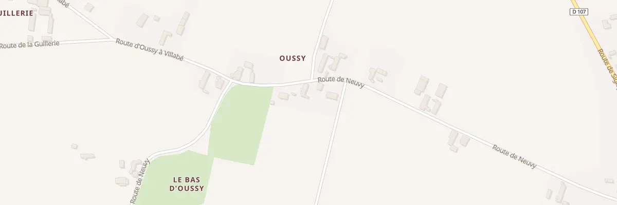 Plan du 5138 Le Bas d’Oussy à Guilly