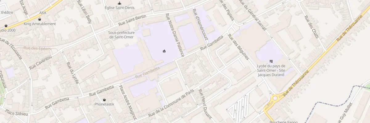 Plan du 65 Rue Gambetta à Saint-Omer