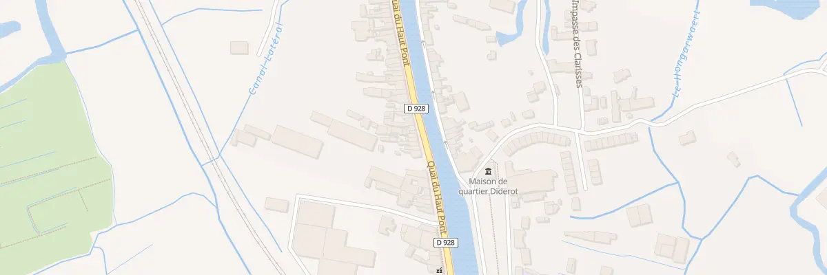 Plan du 44 Quai du Haut Pont à Saint-Omer