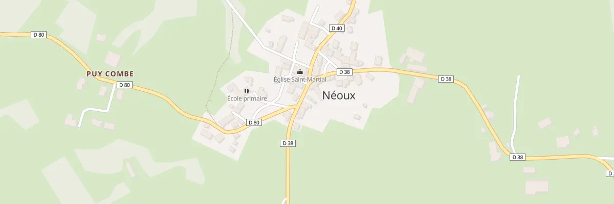 Plan du 3 Rue du Marechal Ferrant à Néoux