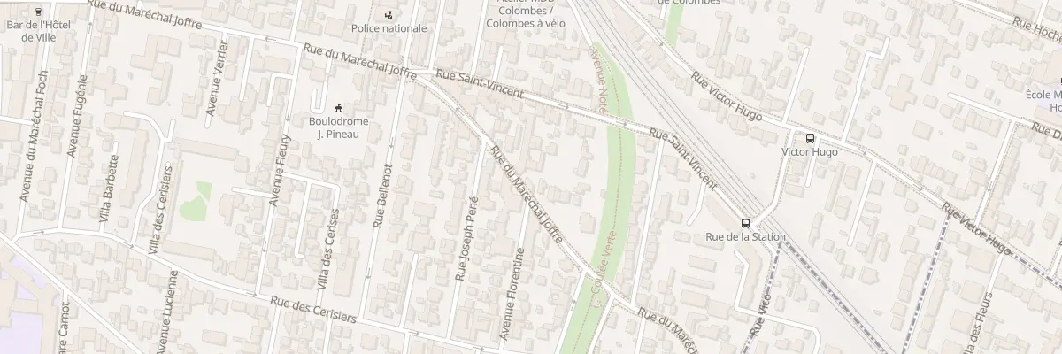 Plan du 99 Rue du Maréchal Joffre à Colombes
