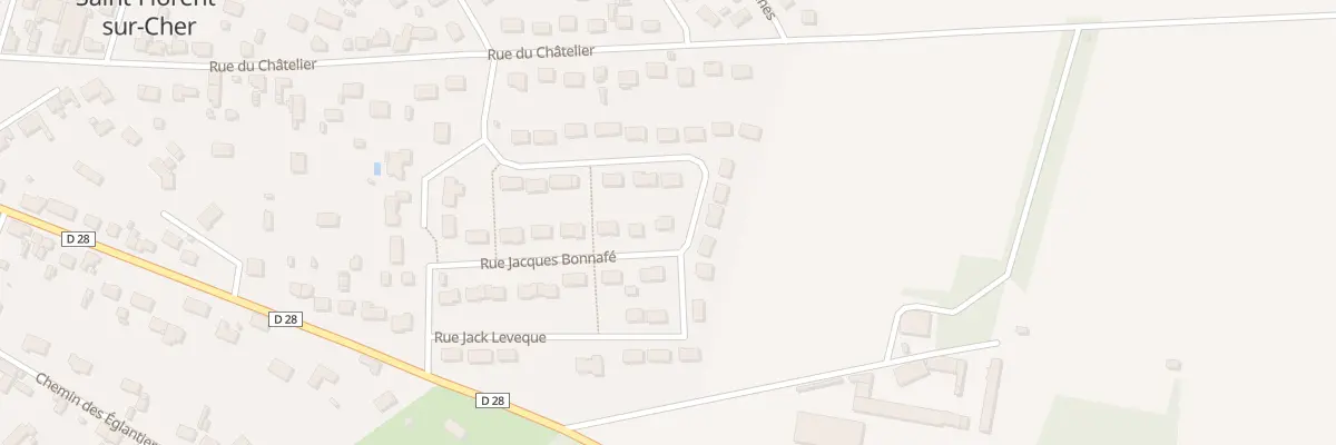 Plan du 13 Rue Jacques Bonnafe à Saint-Florent-sur-Cher
