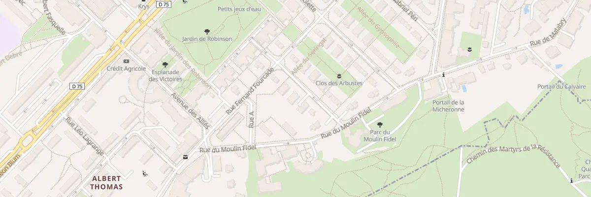 Plan du 30 Av d’Estienne d’Orves au Plessis-Robinson
