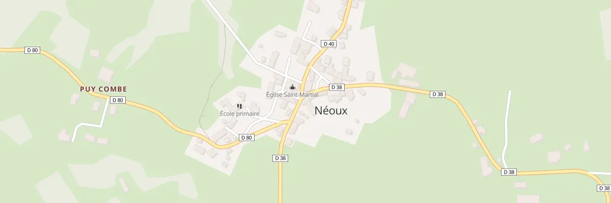 Plan du 2 Rue des Couturieres à Néoux