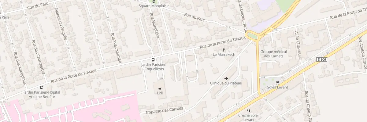 Plan du 89 Rue Porte de Trivaux à Clamart