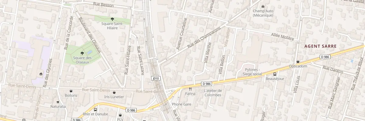 Plan du 12 Rue des Champarons à Colombes