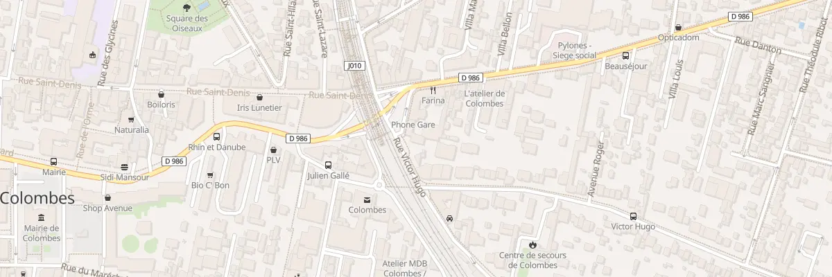 Plan du 5 Rue Victor Hugo à Colombes