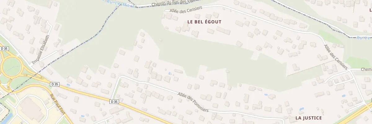 Plan du 54 All des Pommiers à Montlhéry