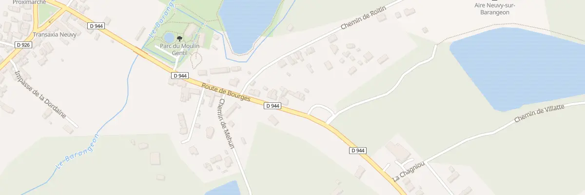 Plan du 17 Rte de Bourges à Neuvy-sur-Barangeon