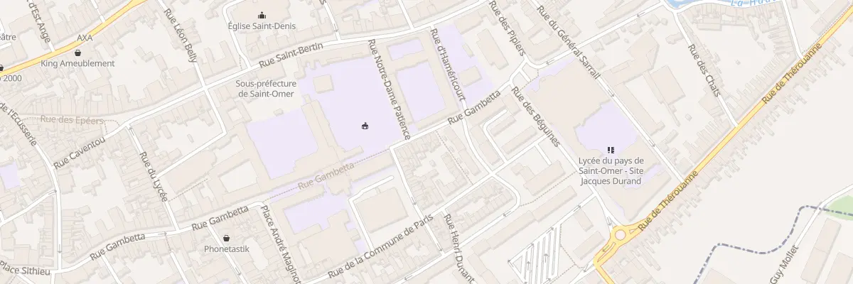 Plan du 69B Rue Gambetta à Saint-Omer