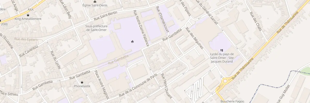 Plan du 69 Rue Gambetta à Saint-Omer