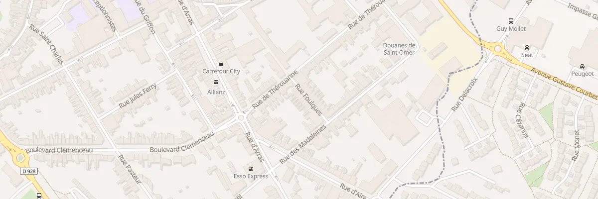 Plan du 7 Rue Foulques à Saint-Omer