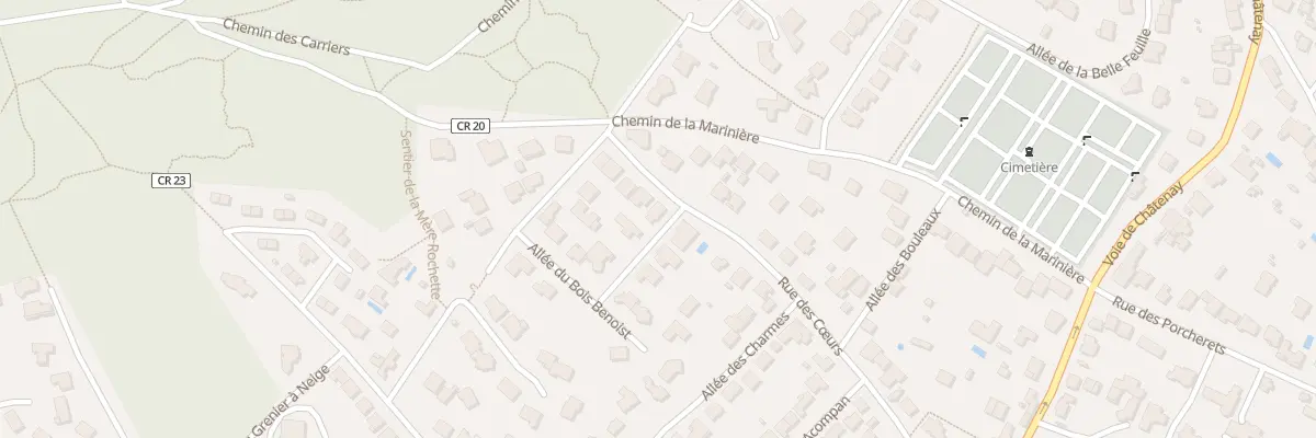 Plan du 35 Rue des Coeurs à Verrières-le-Buisson