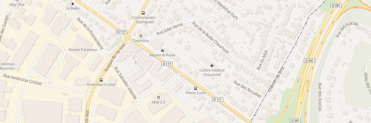 Plan du 87 Av Stalingrad à Palaiseau