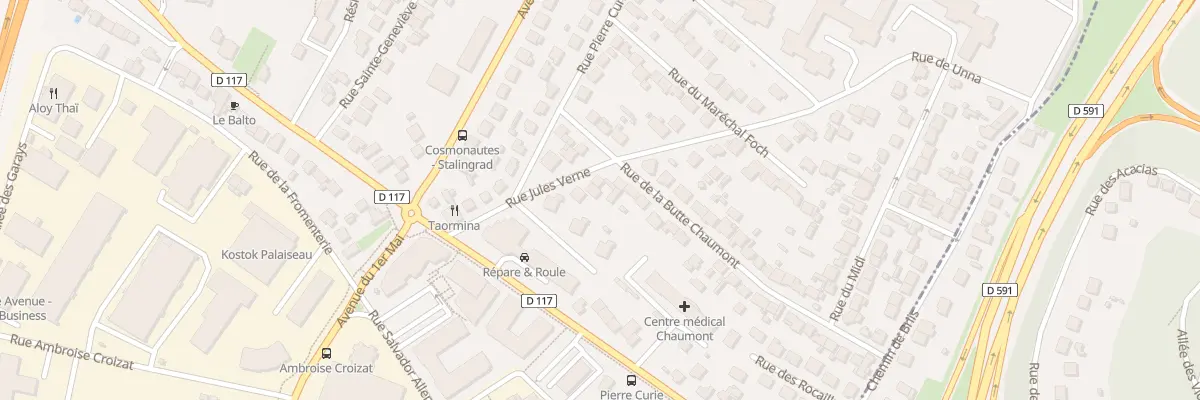 Plan du 12 Rue Jules Verne à Palaiseau