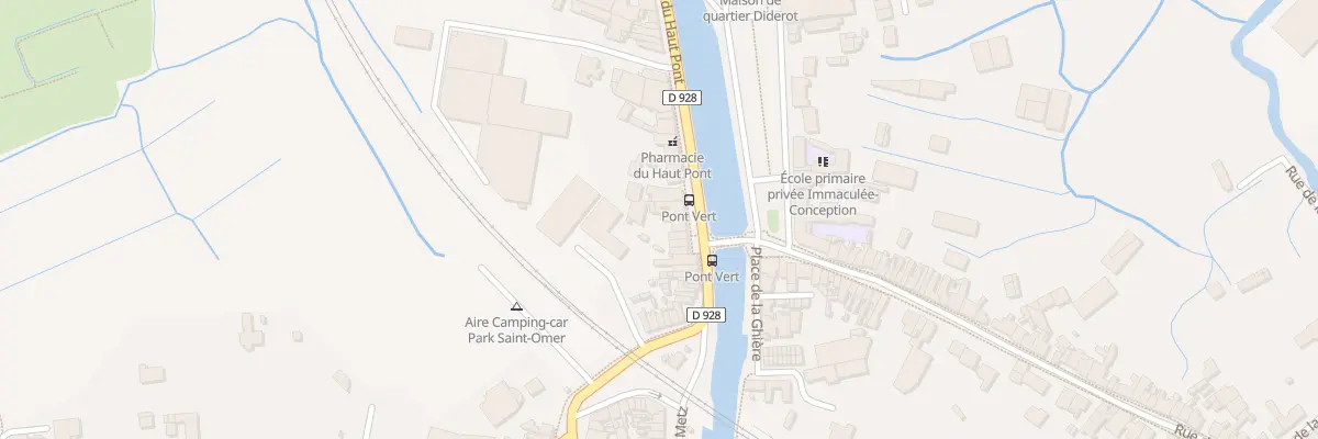 Plan du 17 Quai du Haut Pont à Saint-Omer
