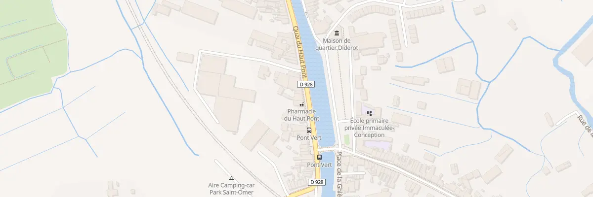 Plan du 25 Quai du Haut Pont à Saint-Omer