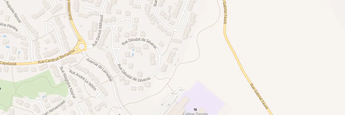 Plan du 64 Rue Déodat de Séverac à Castres