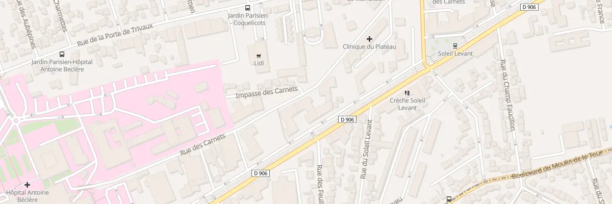 Plan du 164 Av du Gal de Gaulle à Clamart
