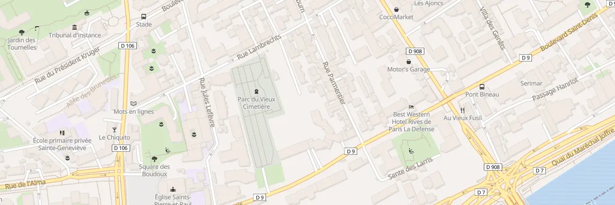 Plan du 49 Bd Saint-Denis à Courbevoie