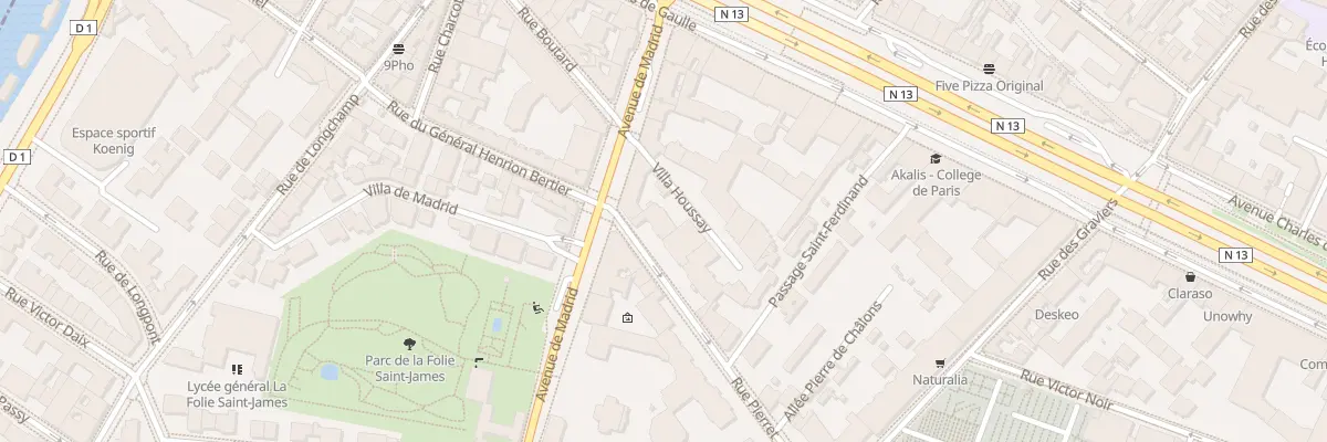 Plan du 40 Rue Pierret à Neuilly-sur-Seine