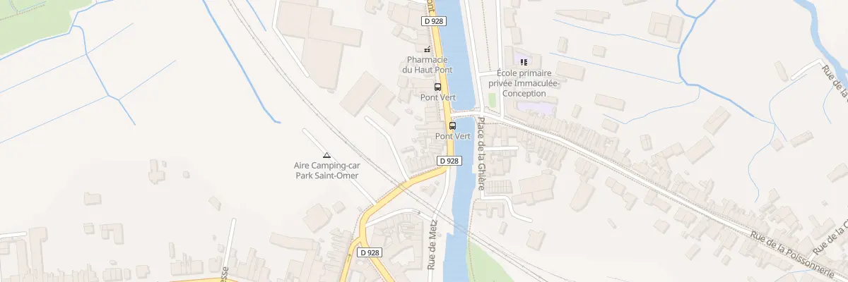 Plan du 10 Quai du Haut Pont à Saint-Omer