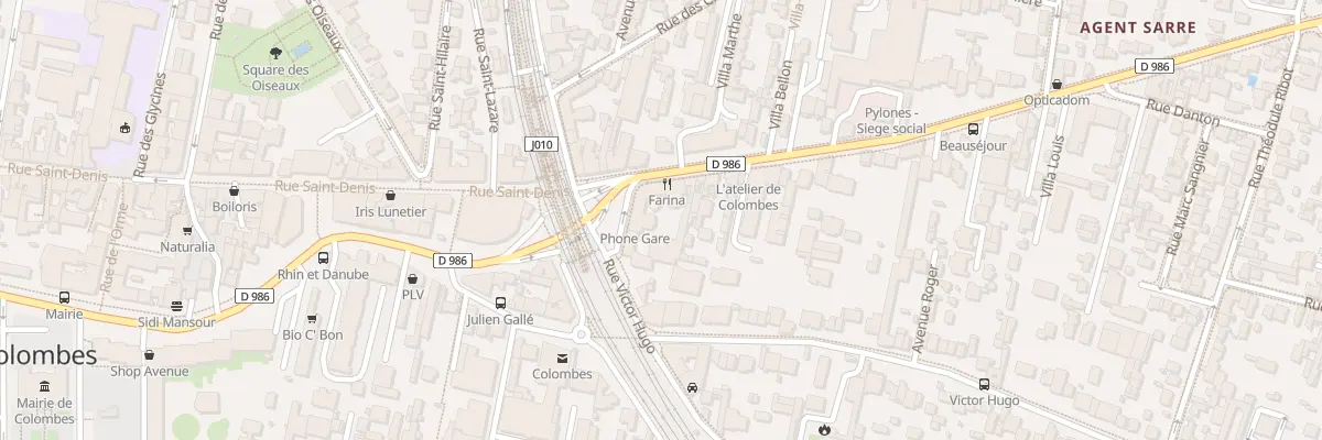 Plan du 3B Rue Victor Hugo à Colombes