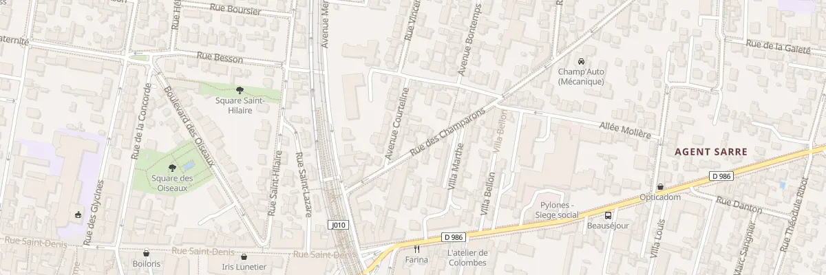 Plan du 17 Rue des Champarons à Colombes