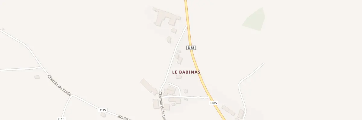 Plan du 5232 Le Babinas à Pradinas
