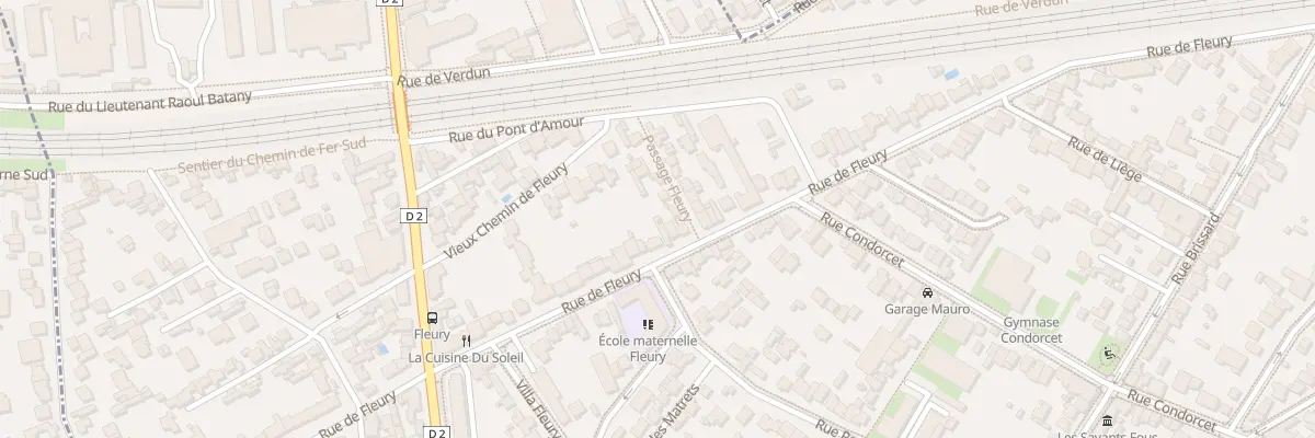 Plan du 58 Rue de Fleury à Clamart