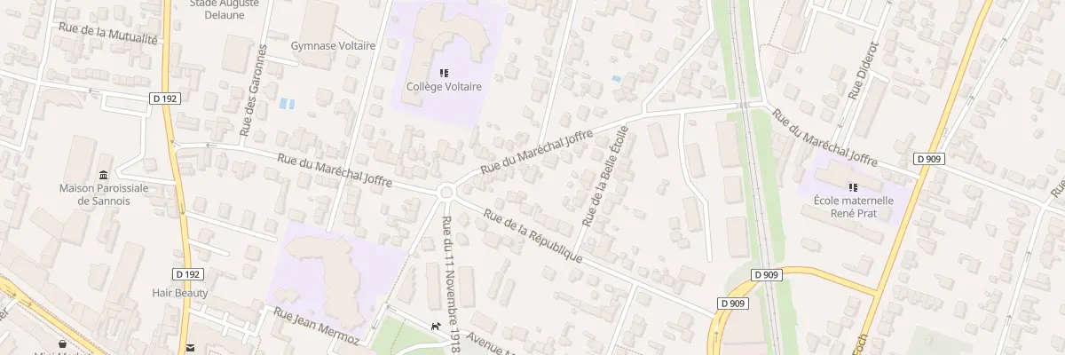 Plan du 46 Rue du Marechal Joffre à Sannois