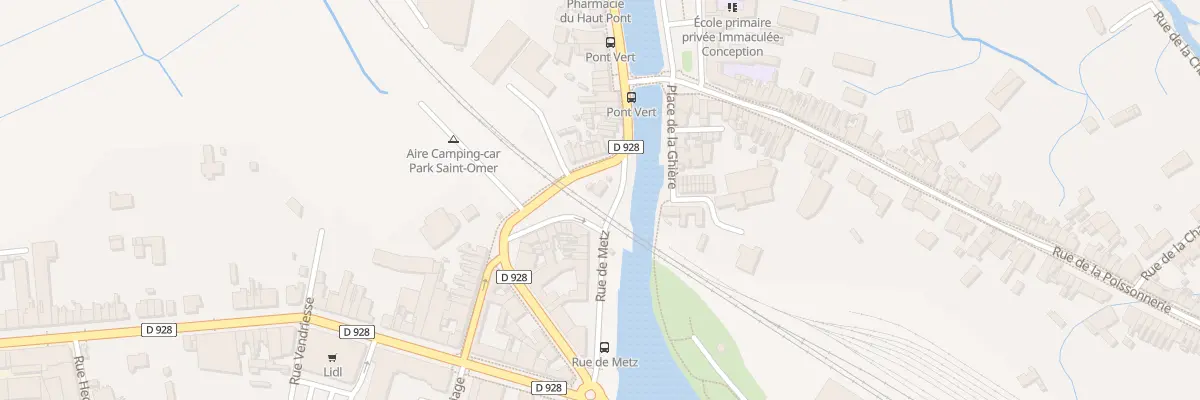 Plan du 9006 Quai du Haut Pont à Saint-Omer