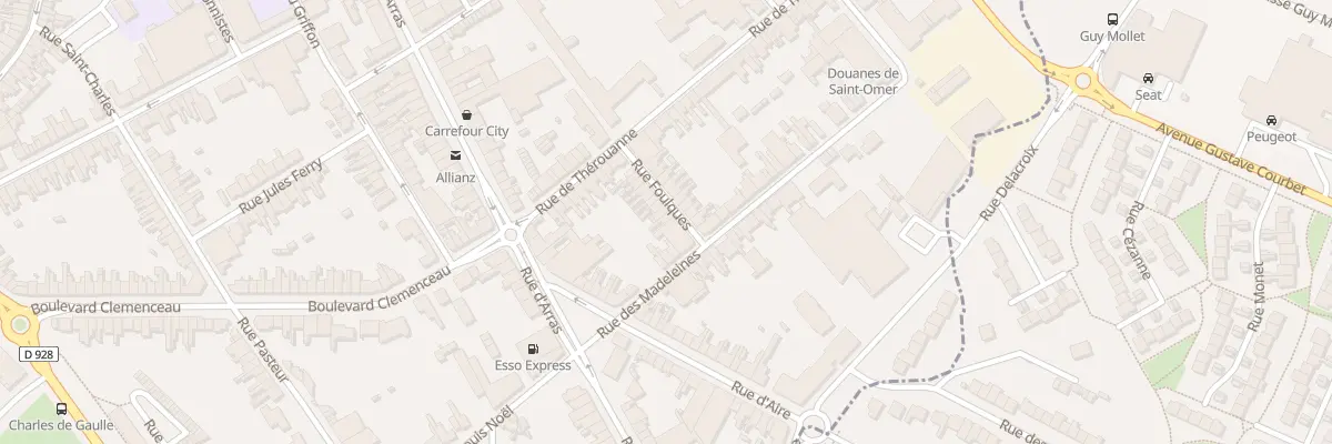 Plan du 17 Rue Foulques à Saint-Omer