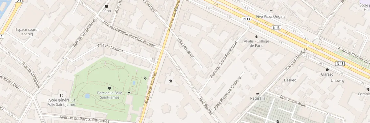 Plan du 38 Rue Pierret à Neuilly-sur-Seine