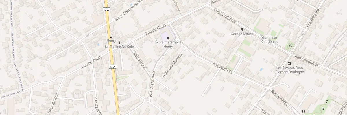 Plan du 6 All des Matrets à Clamart