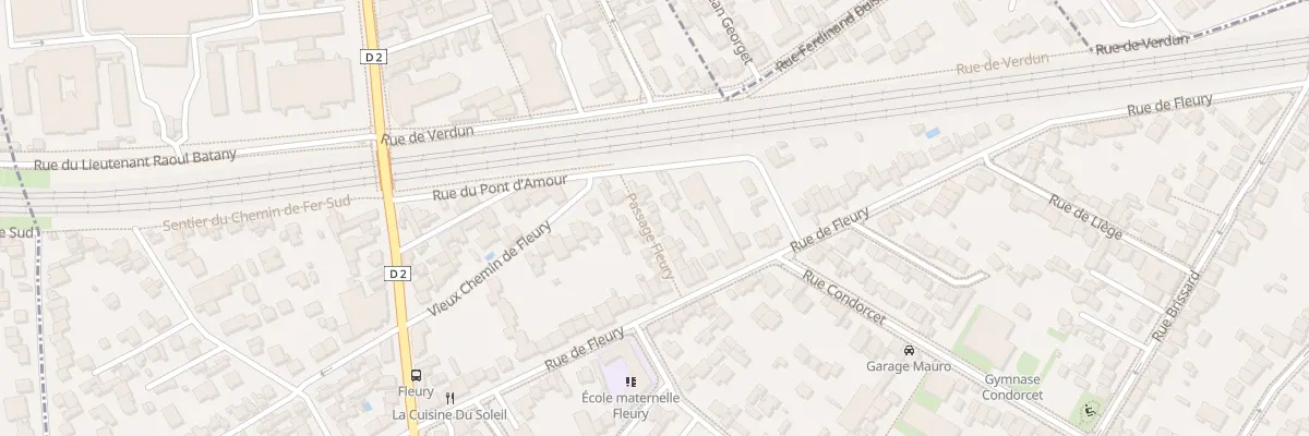 Plan du 6 Pas de Fleury à Clamart