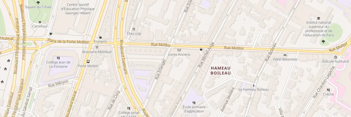 Plan du 41 Rue Molitor à Paris 16e Arrondissement
