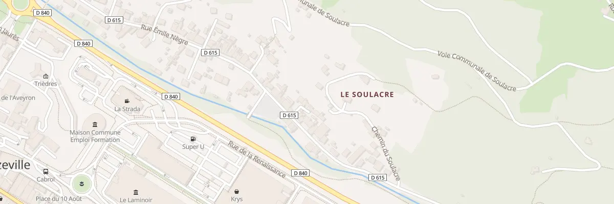 Plan du 3 Rue Prosper Laporte à Decazeville